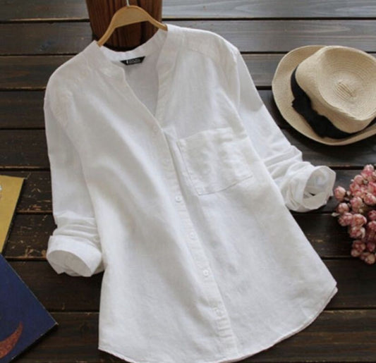 SOPHIA™ | Lässiges Hemd aus Leinen und Baumwolle